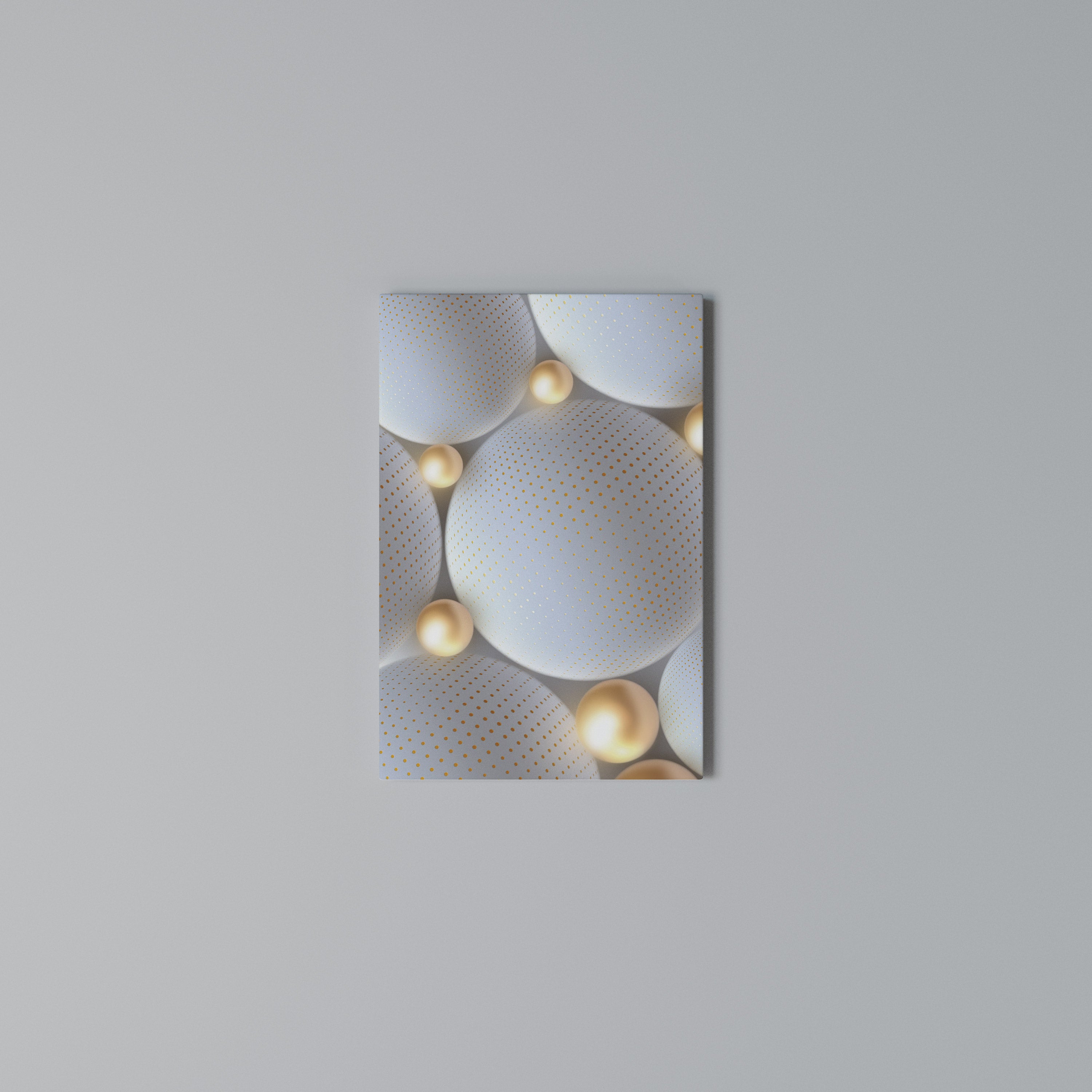 LUMINOUS SPHERICAL HARMONY Quadro em tela vertical