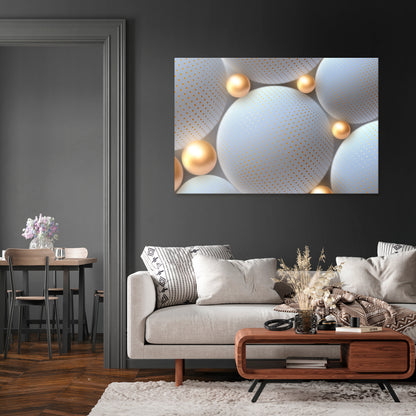 LUMINOUS SPHERICAL HARMONY Horizontal Canvas Print