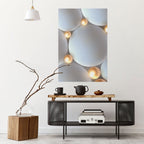 LUMINOUS SPHERICAL HARMONY Poster Vertical Autocolante