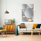 LUMINOUS SPHERICAL HARMONY Poster Vertical Autocolante