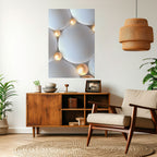 LUMINOUS SPHERICAL HARMONY Poster Vertical Autocolante