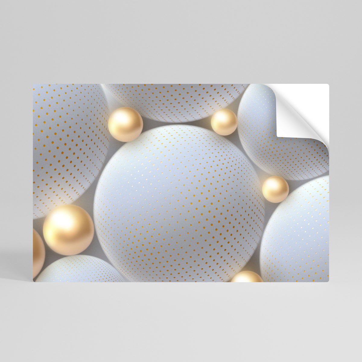 LUMINOUS SPHERICAL HARMONY Póster Autocolante Horizontal