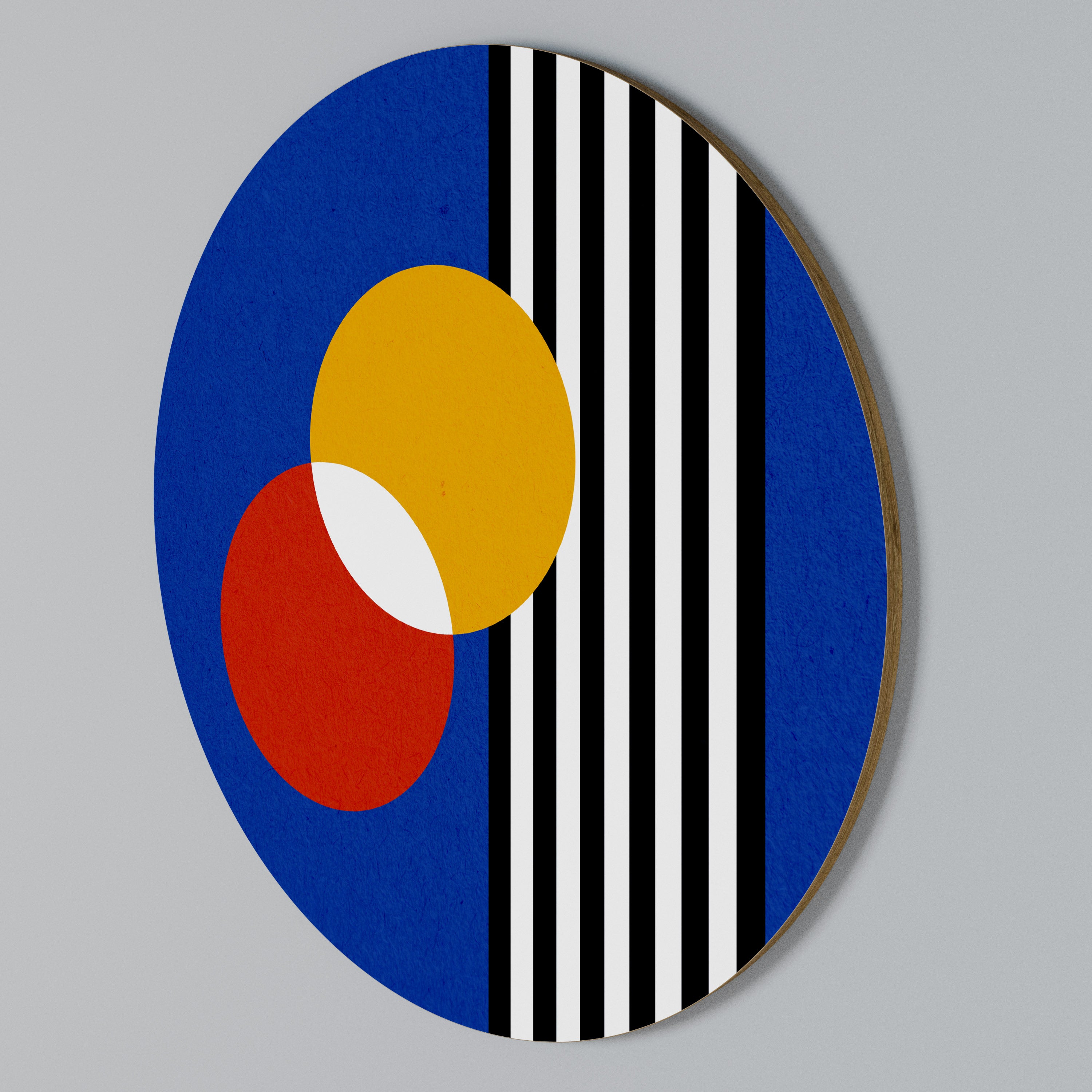 GEOMETRIC HARMONY Arte de Parede Redonda