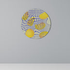 CURVED SPACE Quadro Redondo Decorativo
