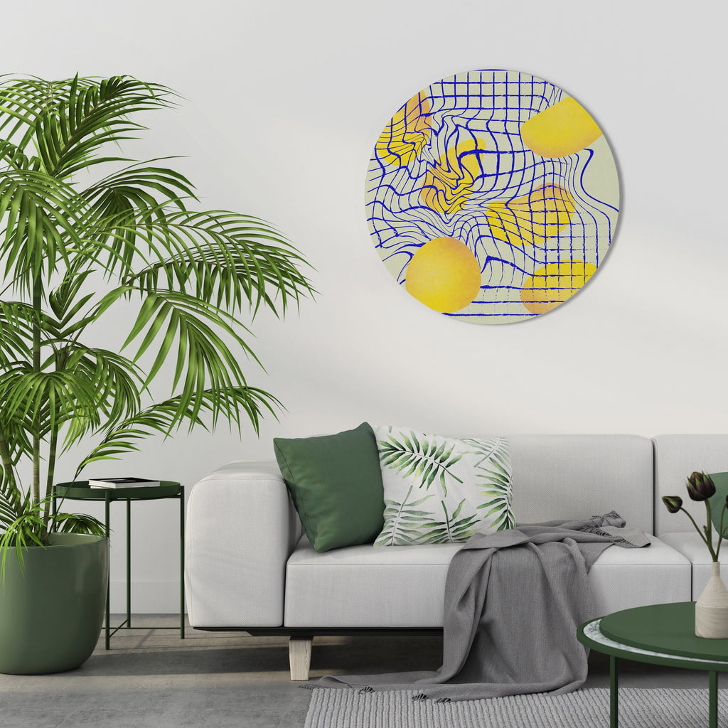 CURVED SPACE Quadro Redondo Decorativo