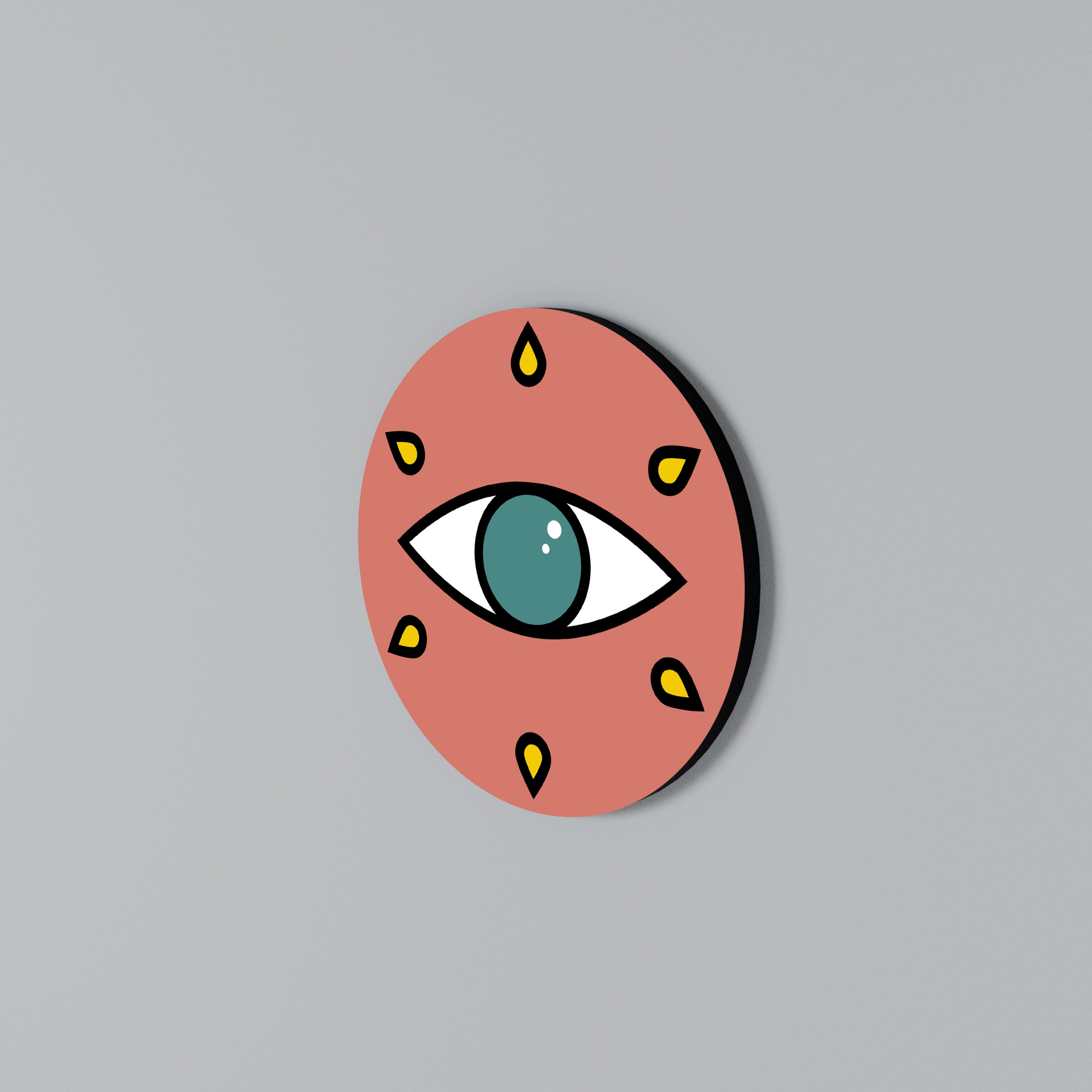 SEE EVERYTHING Arte de Parede Redonda