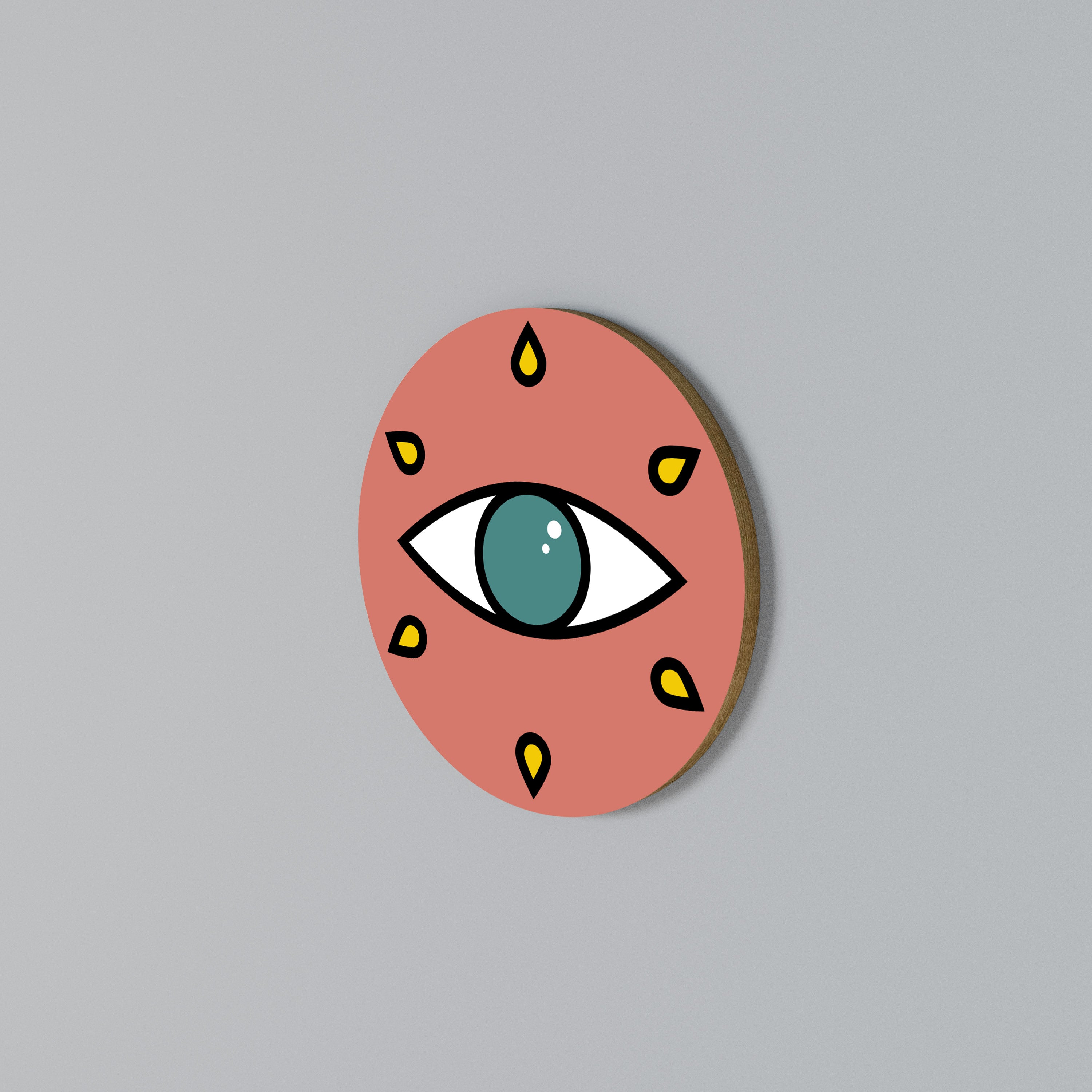 SEE EVERYTHING Arte de Parede Redonda