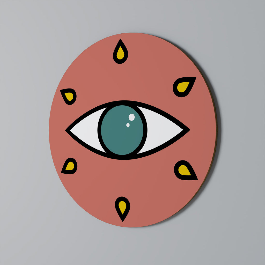 SEE EVERYTHING Quadro Redondo Decorativo