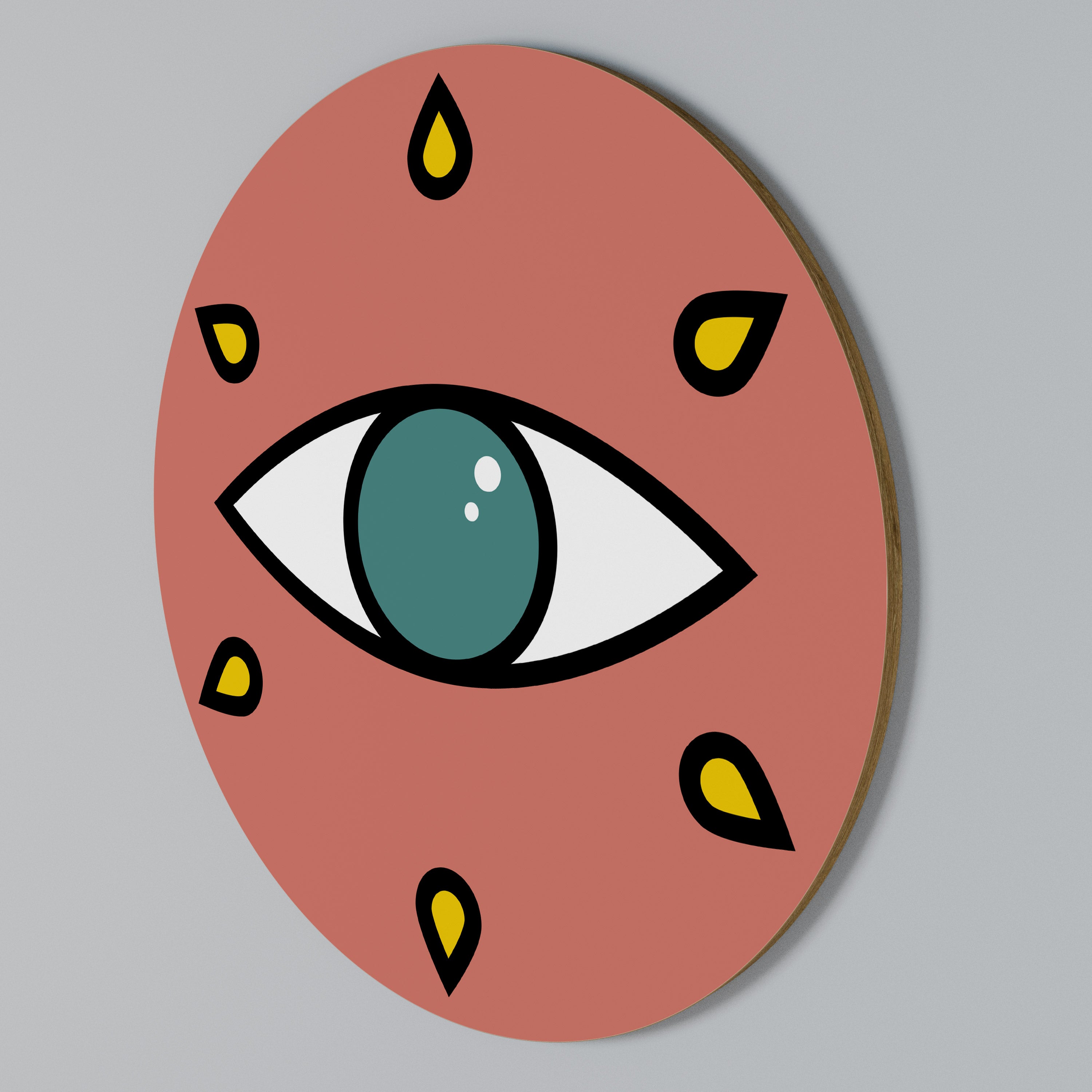 SEE EVERYTHING Arte de Parede Redonda