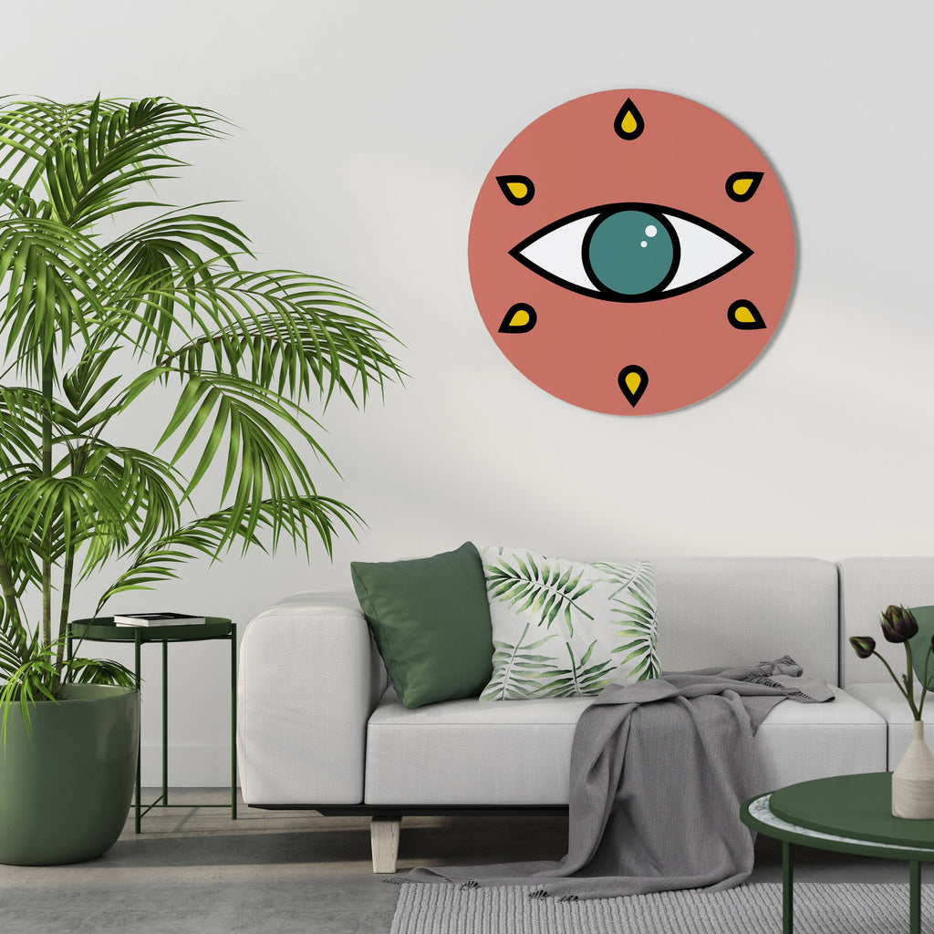 SEE EVERYTHING Quadro Redondo Decorativo