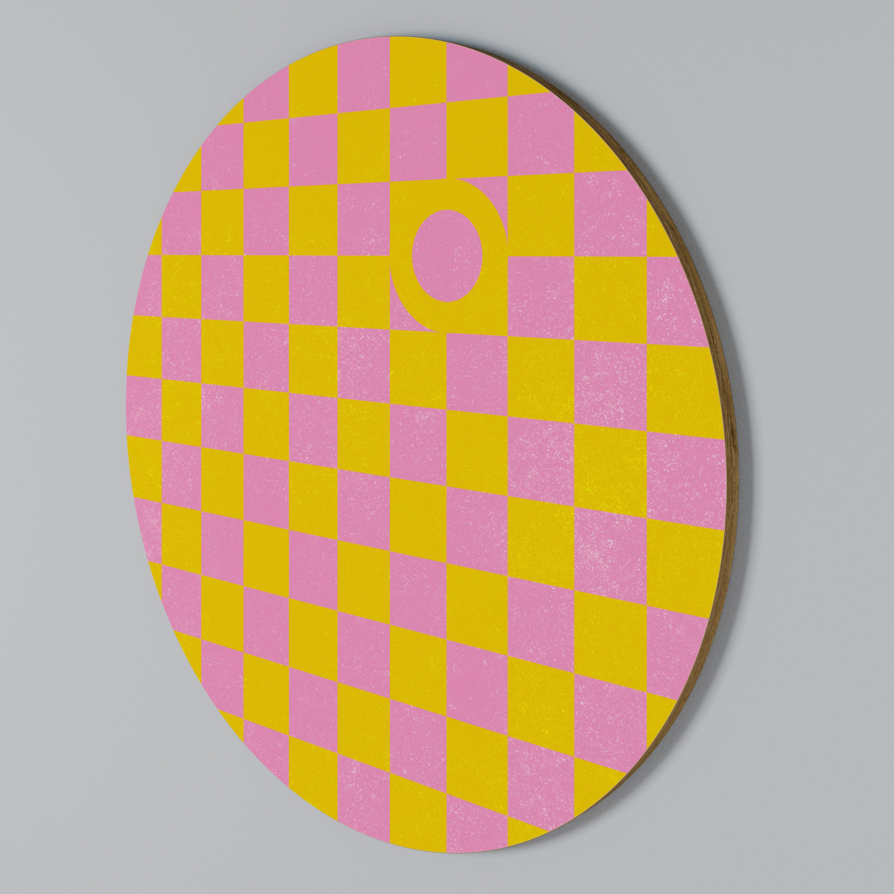 OPTIMISTIC WORLD Arte de Parede Redonda