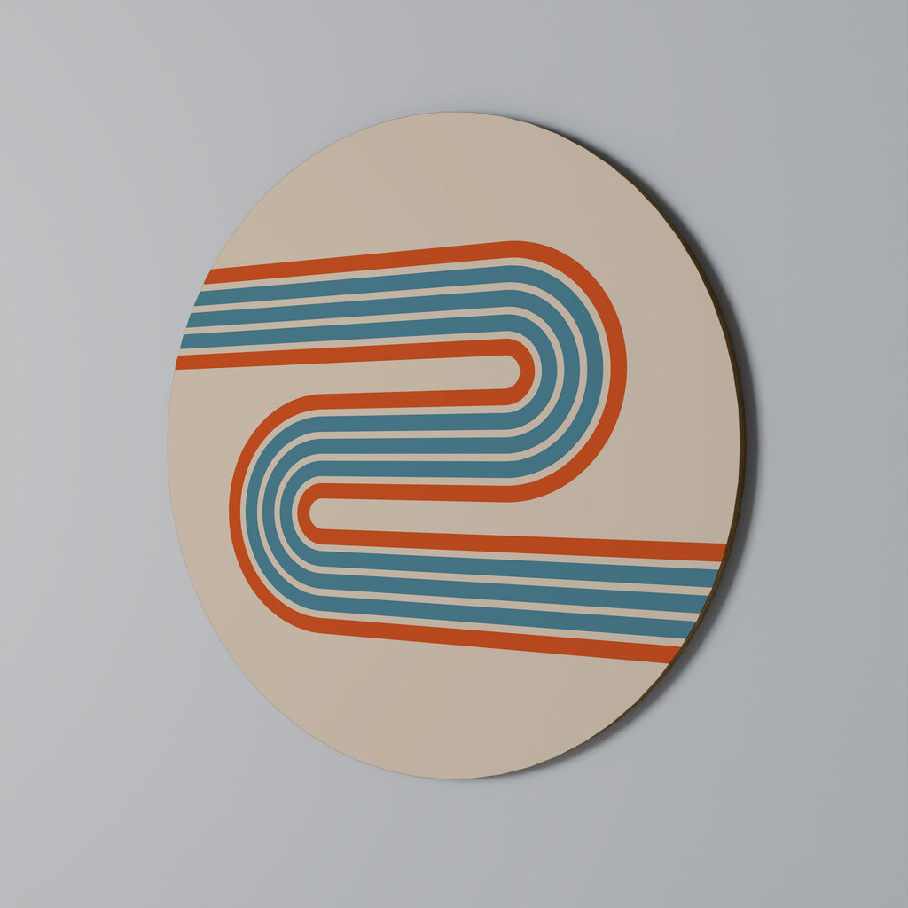 RIVER PATH Quadro Redondo Decorativo