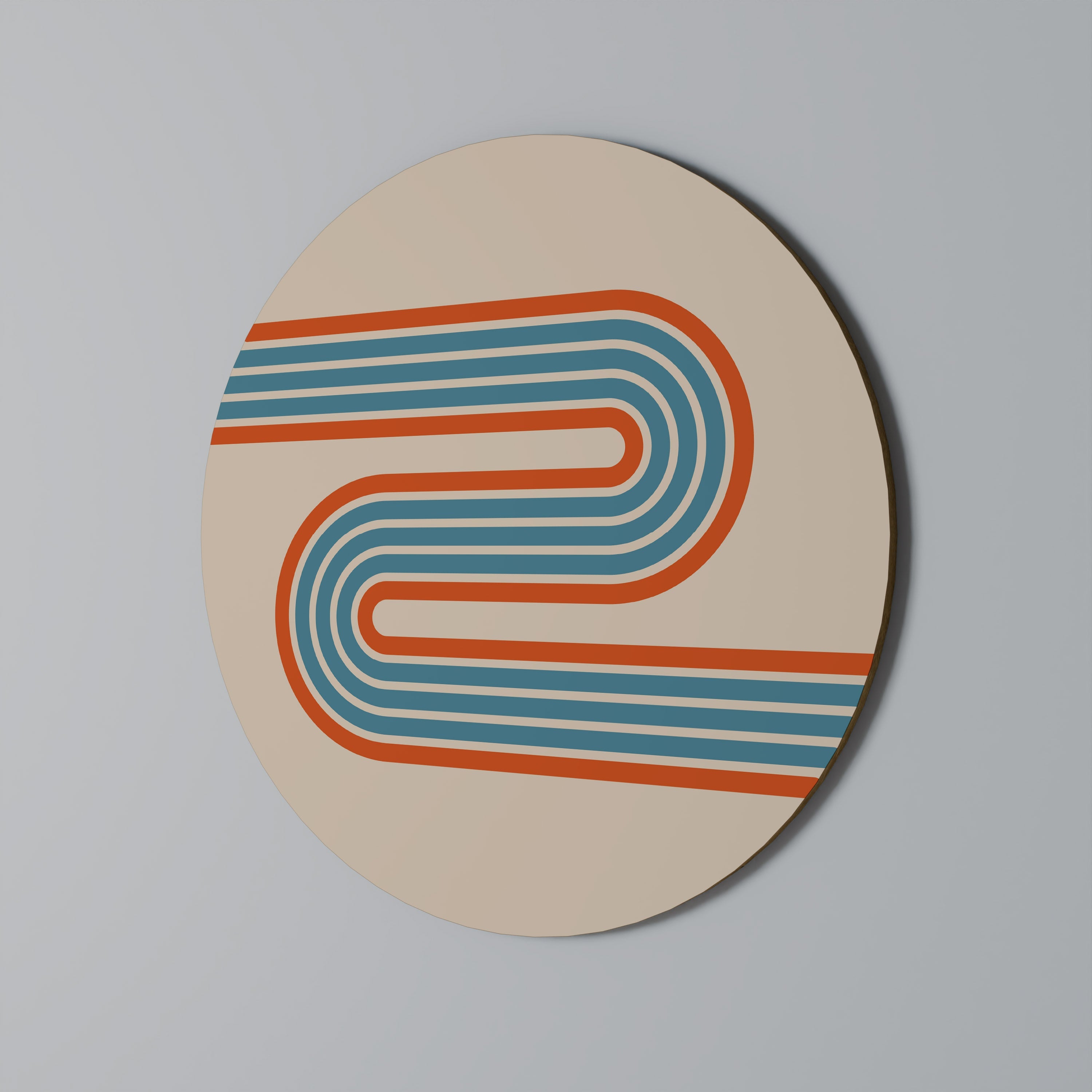 RIVER PATH Quadro Redondo Decorativo