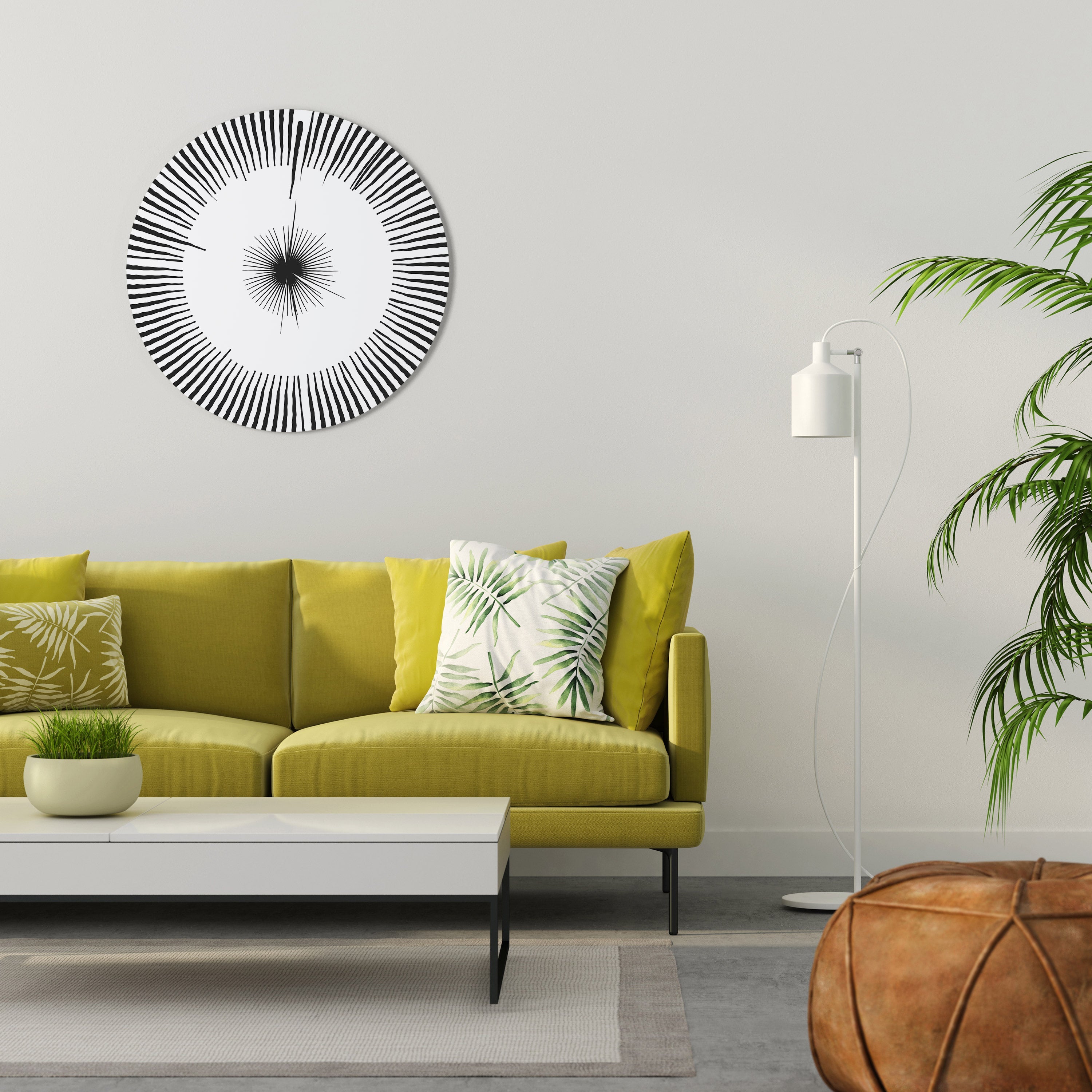 EXPLOSIVE RADIATION Quadro Redondo Decorativo