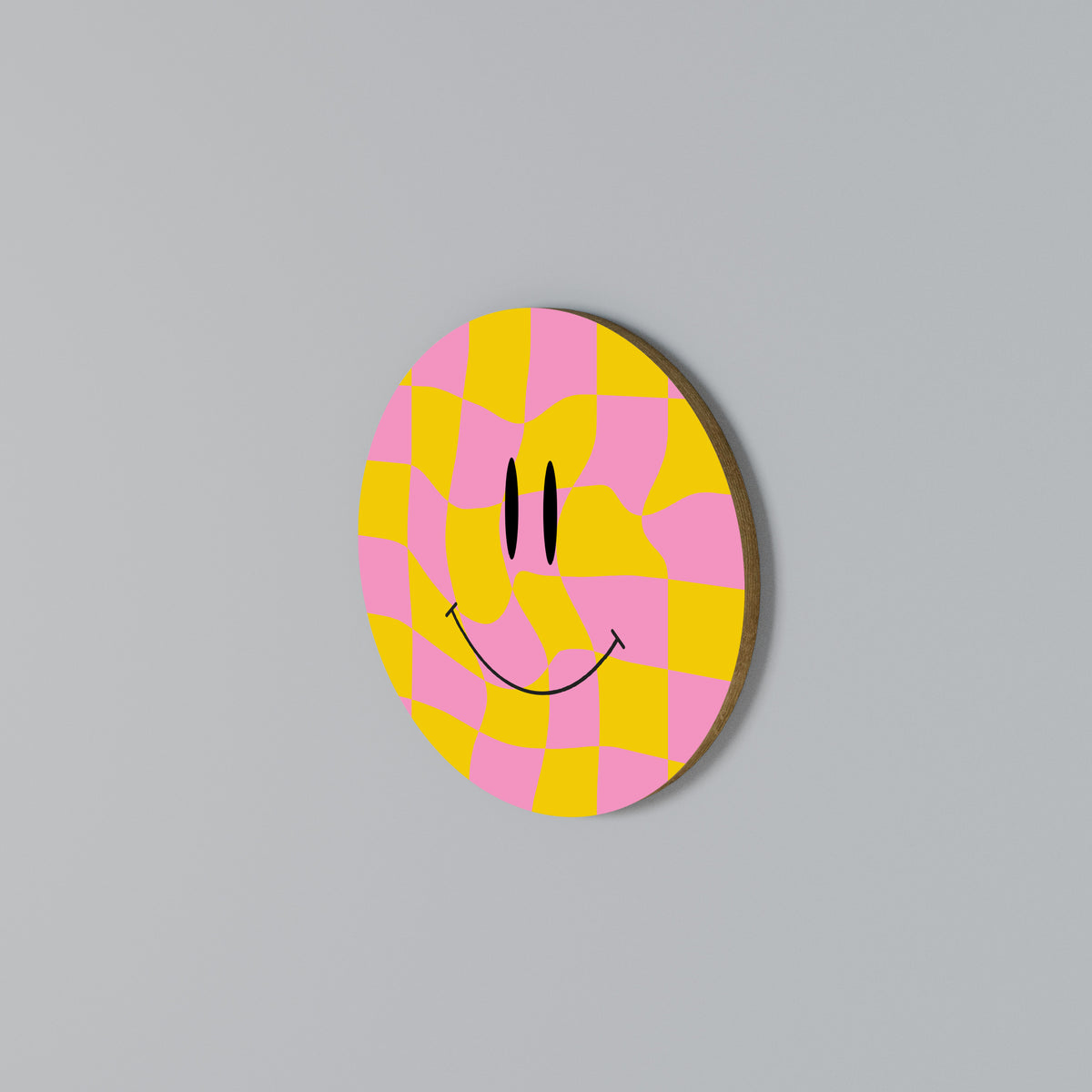 OPTIMISTIC VIBRATIONS Round Wall Art