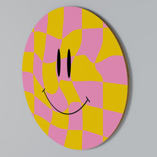 OPTIMISTIC VIBRATIONS Arte de Parede Redonda