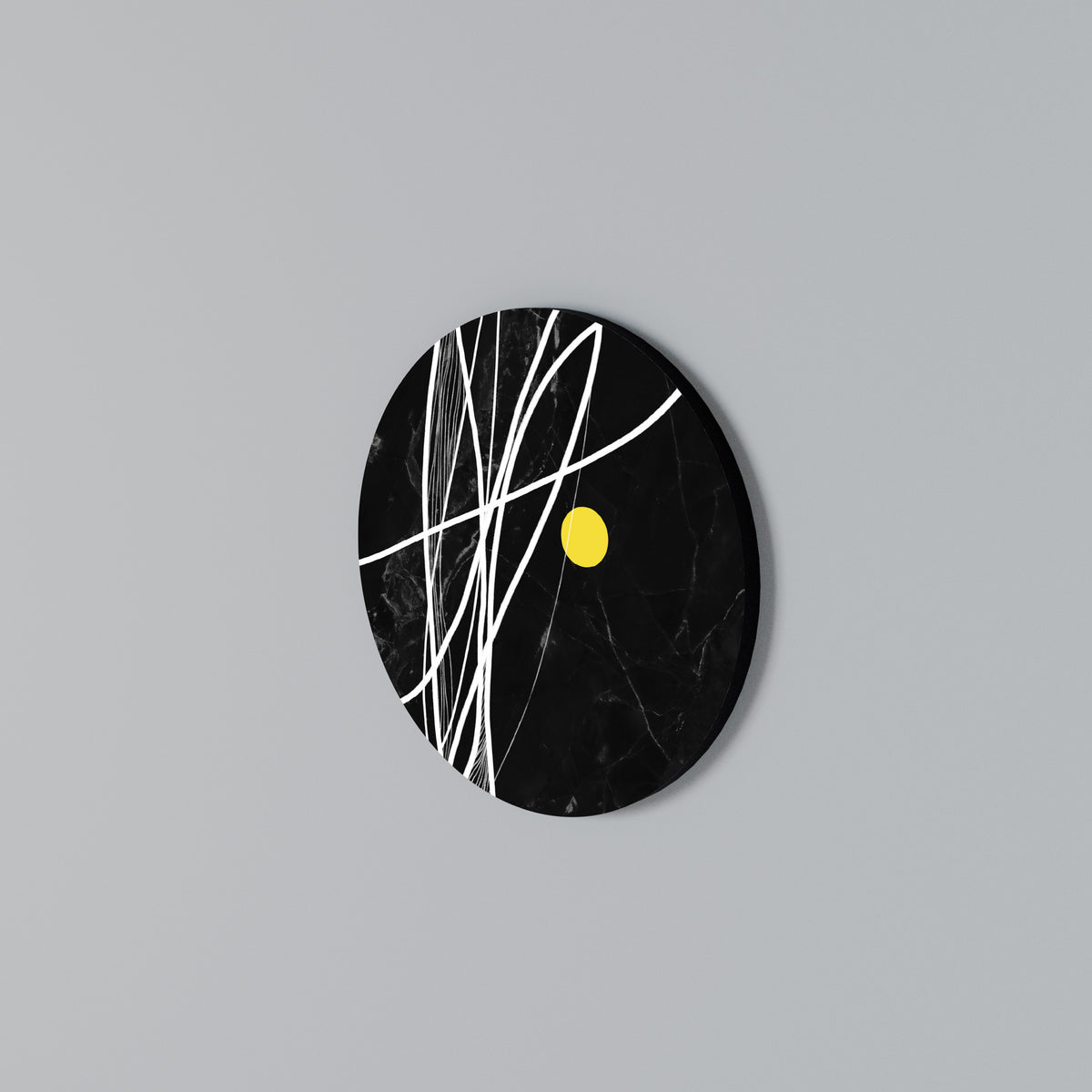 LIGHT IN THE DARK Round Wall Art