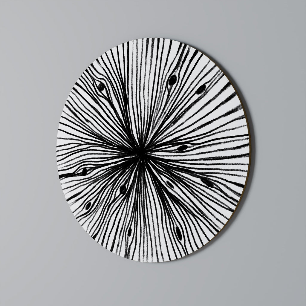 RADIANT FILAMENTS Quadro Redondo Decorativo