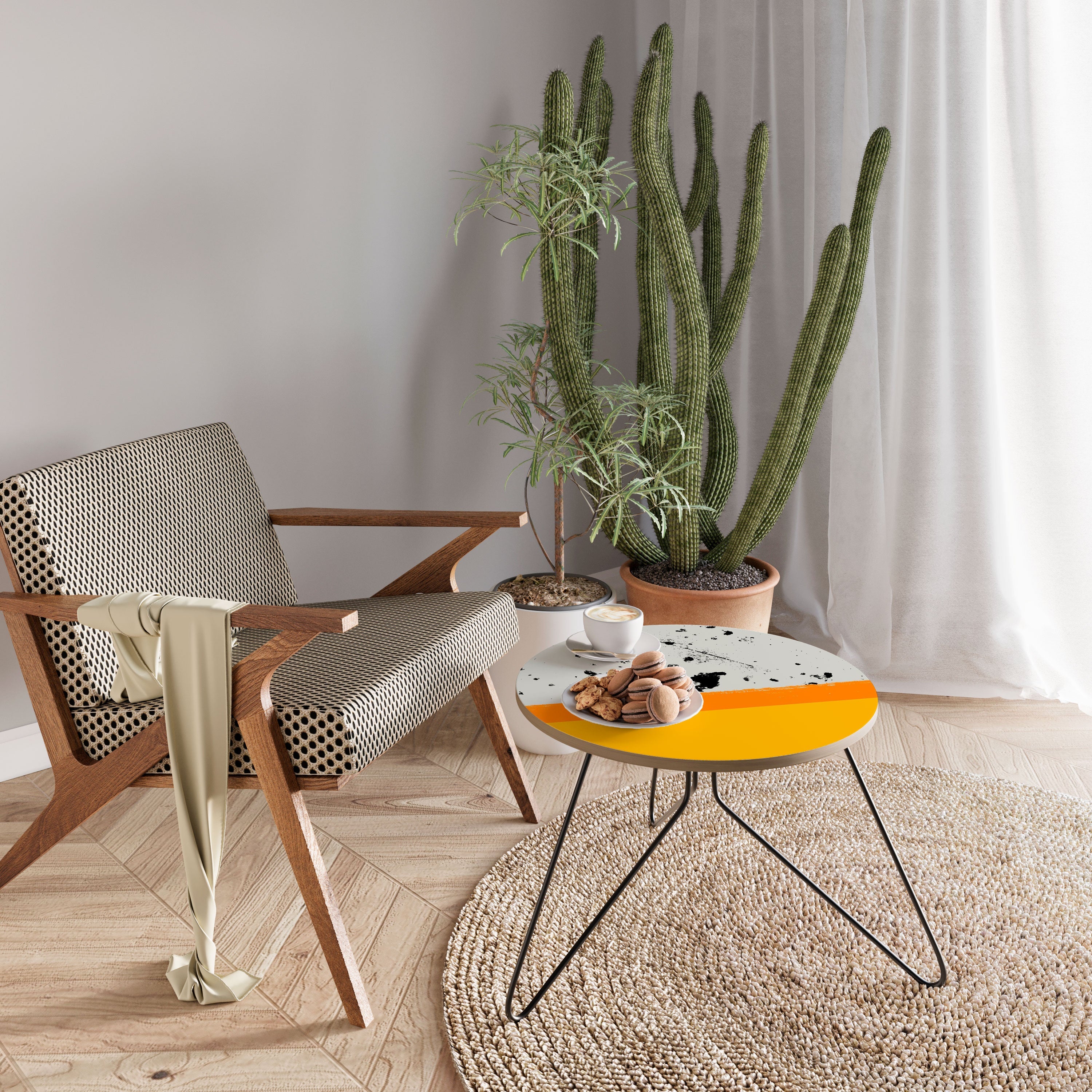 DYED BY ORANGE Mesa de Centro 60