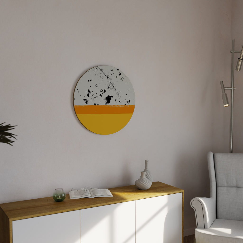 DYED BY ORANGE Quadro Redondo Decorativo