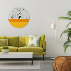 DYED BY ORANGE Quadro Redondo Decorativo