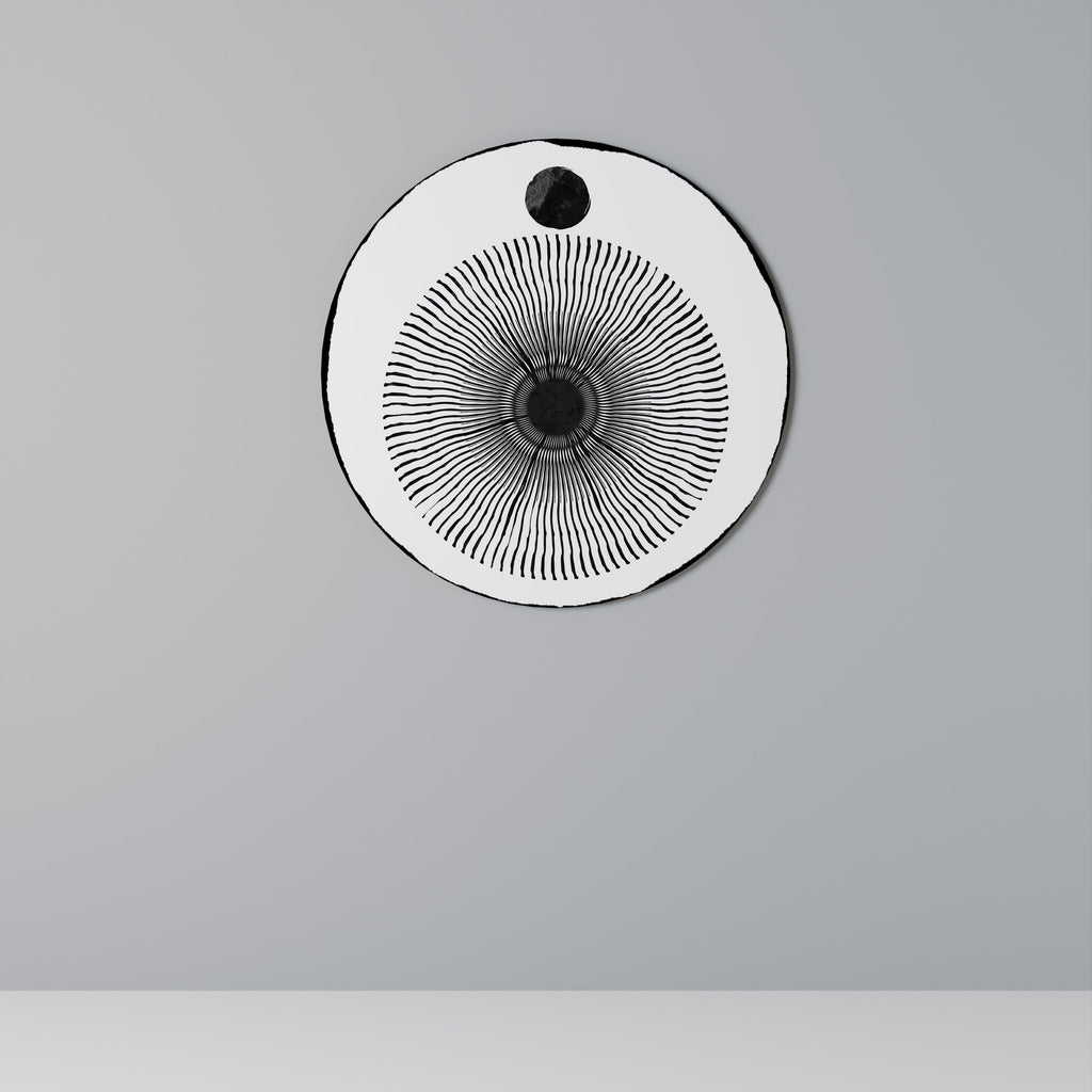 DARKNESS IS COMING Quadro Redondo Decorativo