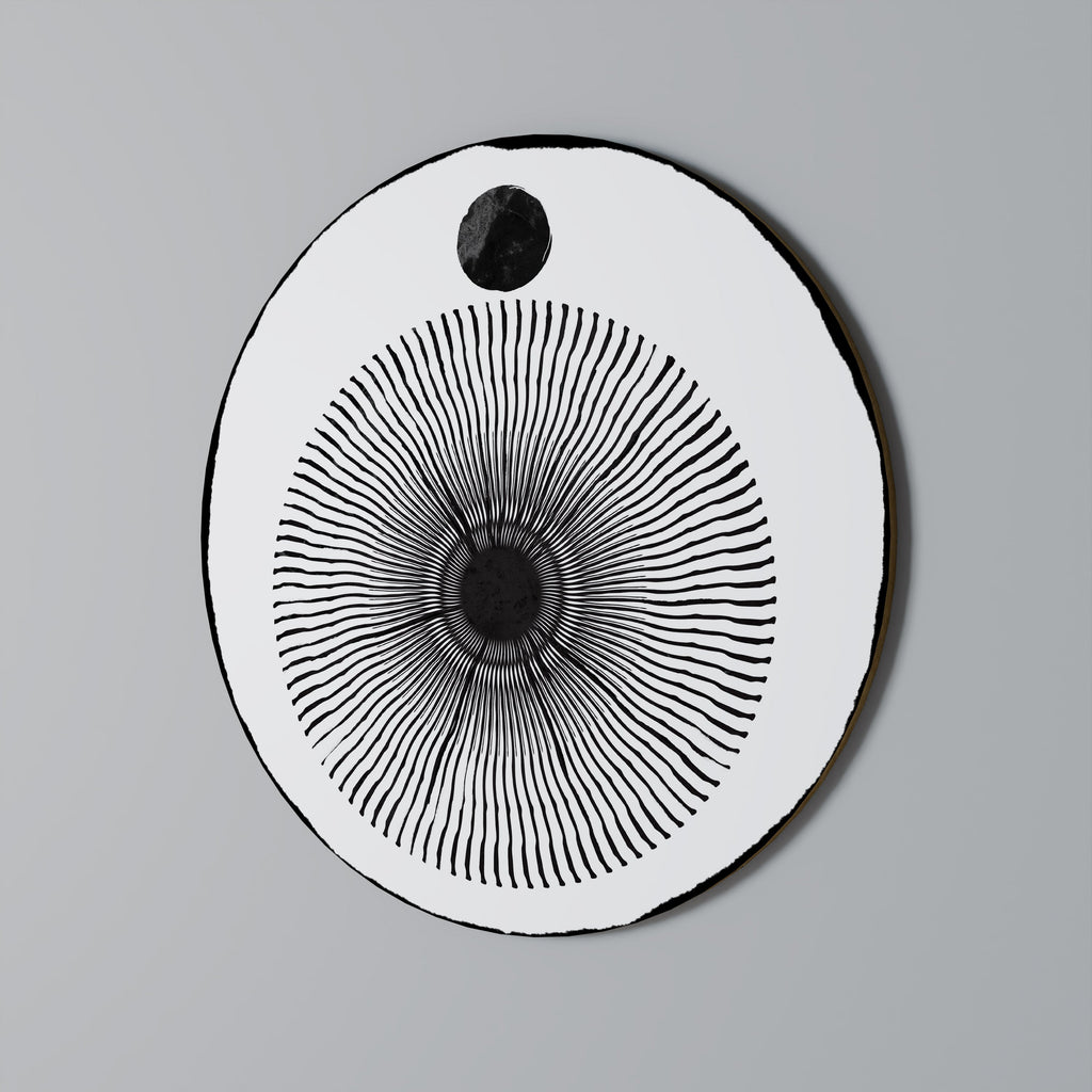 DARKNESS IS COMING Quadro Redondo Decorativo