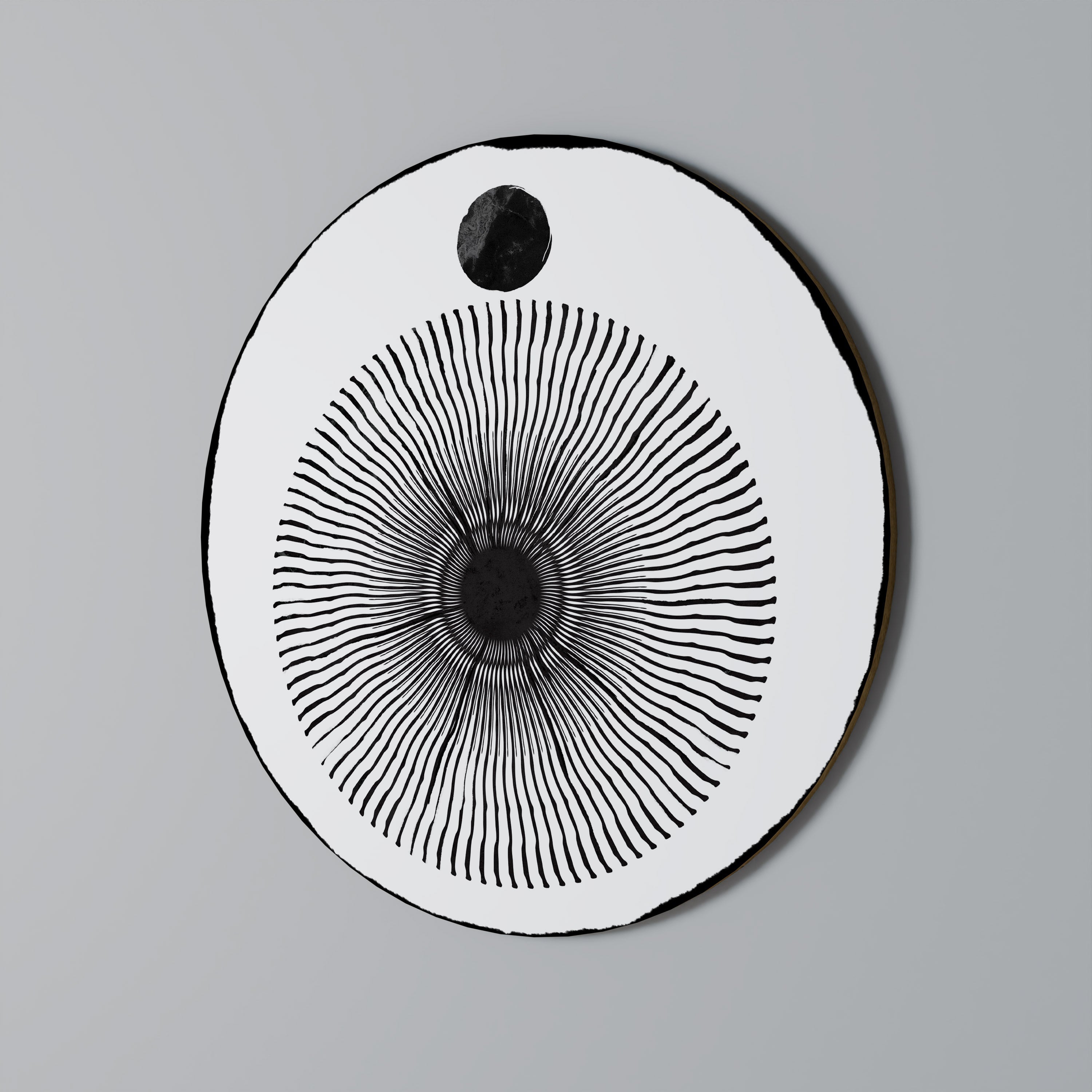 DARKNESS IS COMING Quadro Redondo Decorativo