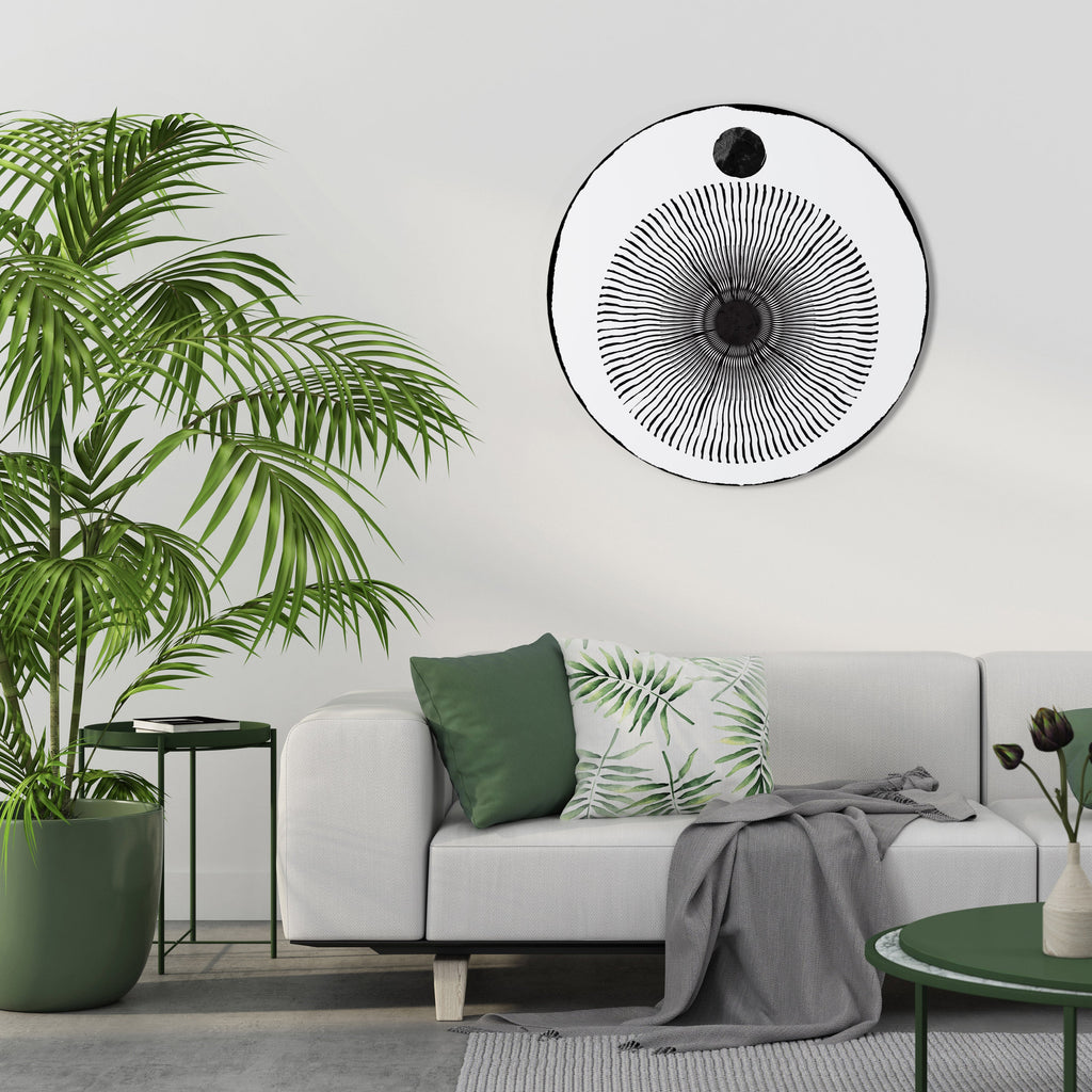 DARKNESS IS COMING Quadro Redondo Decorativo