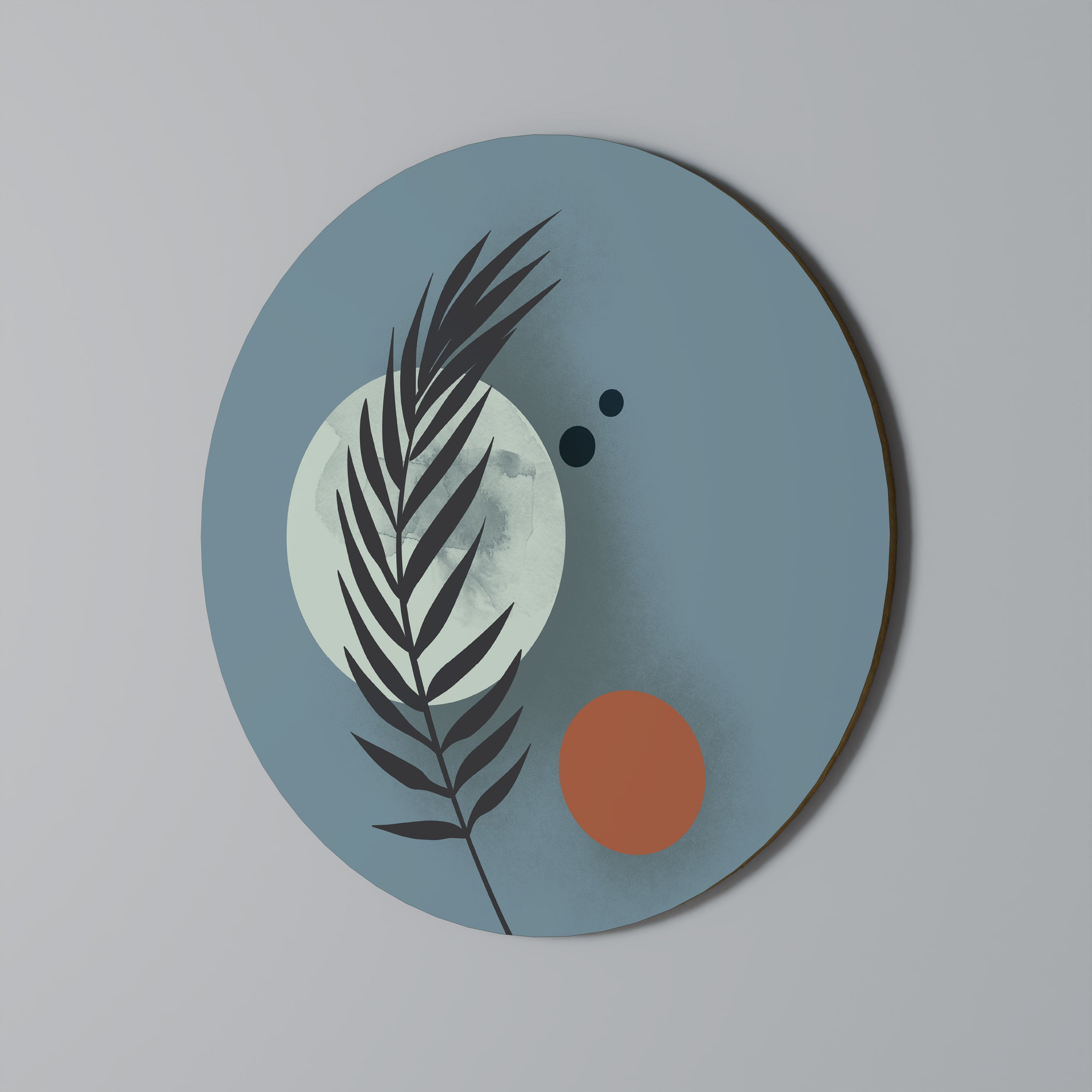 TIME FOR PLANTS Round Wall Art