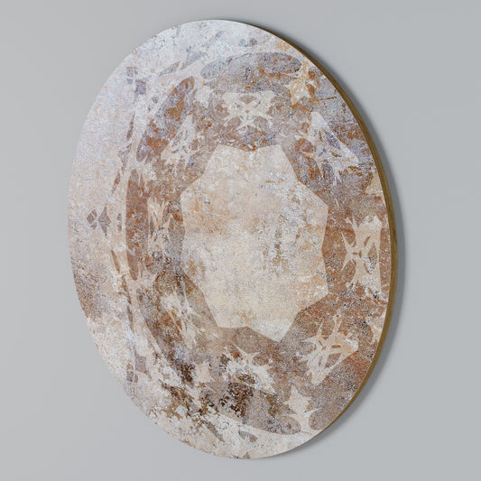 EARTHY ELEGANCE Arte de Parede Redonda