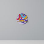 COLOR STREAM Prateleira Redonda Decorativa em Efeito Carvalho