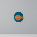 SOUND SOURCE Prateleira Oval Decorativa em Efeito Carvalho