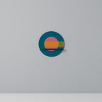 SOUND SOURCE Prateleira Redonda Decorativa em Acabamento Preto