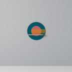 SOUND SOURCE Prateleira Redonda Decorativa em Efeito Carvalho