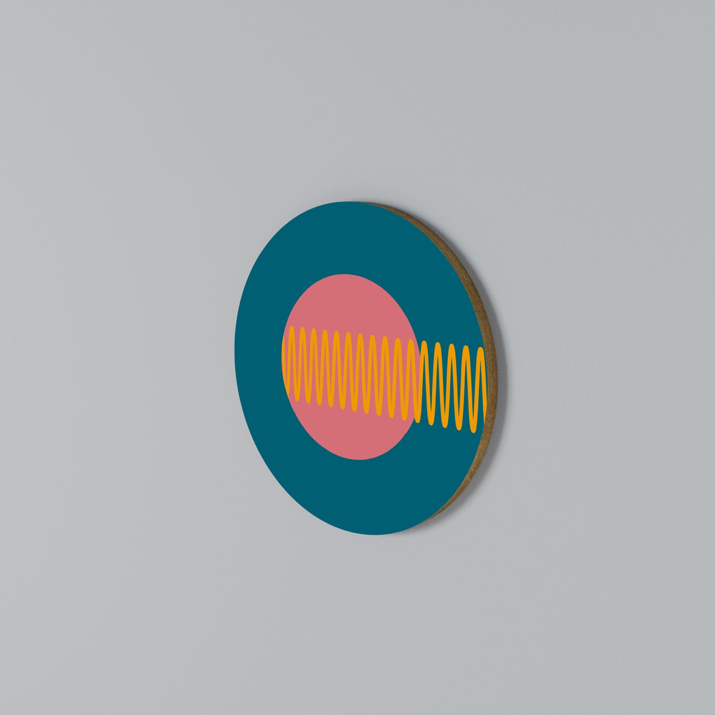 SOUND SOURCE Arte de Parede Redonda