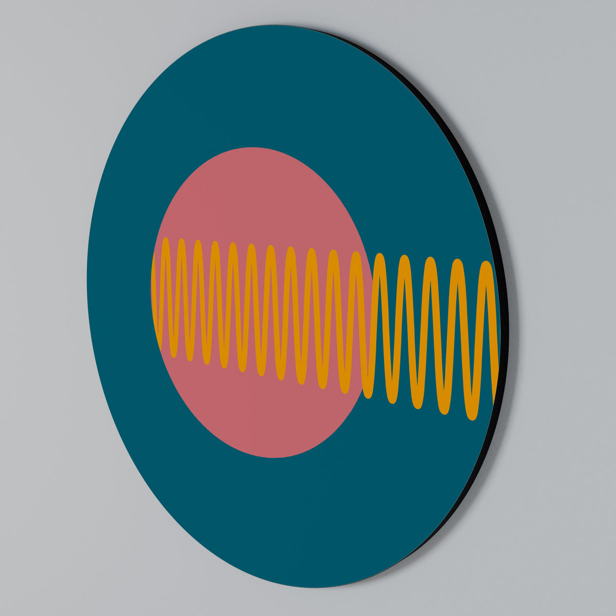 SOUND SOURCE Arte de Parede Redonda