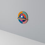 CREATING TOGETHER Prateleira Oval Decorativa em Efeito Carvalho