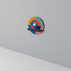 CREATING TOGETHER Prateleira Redonda Decorativa em Acabamento Preto