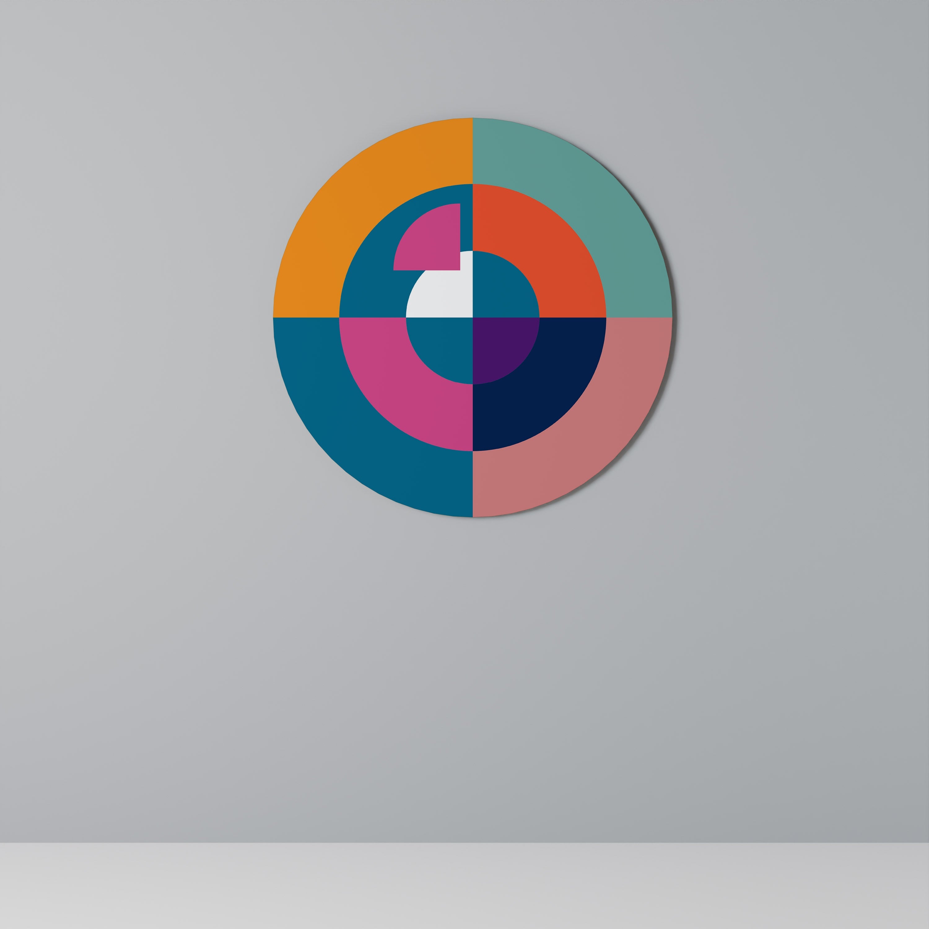 CREATING TOGETHER Quadro Redondo Decorativo