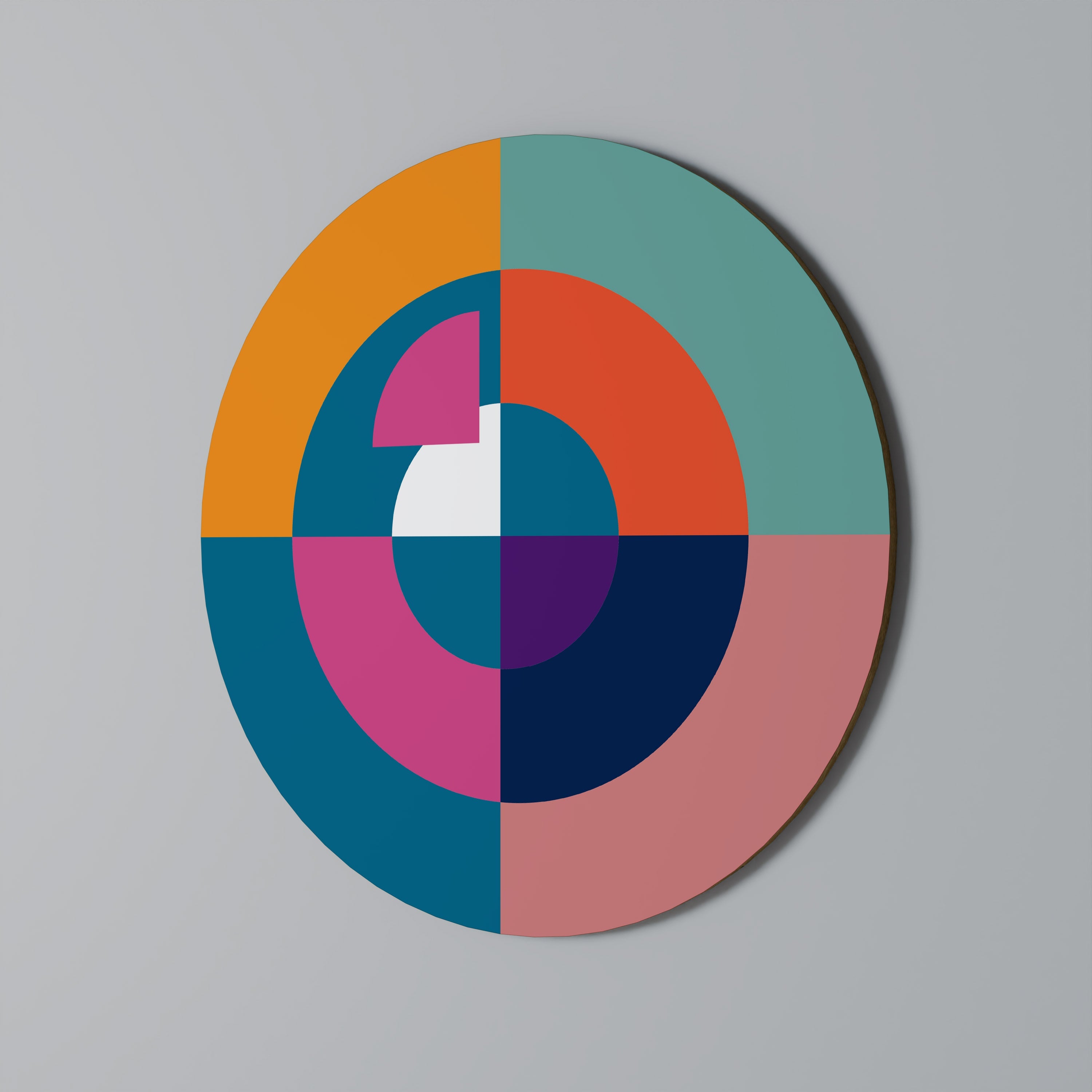 CREATING TOGETHER Quadro Redondo Decorativo