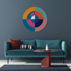 CREATING TOGETHER Quadro Redondo Decorativo