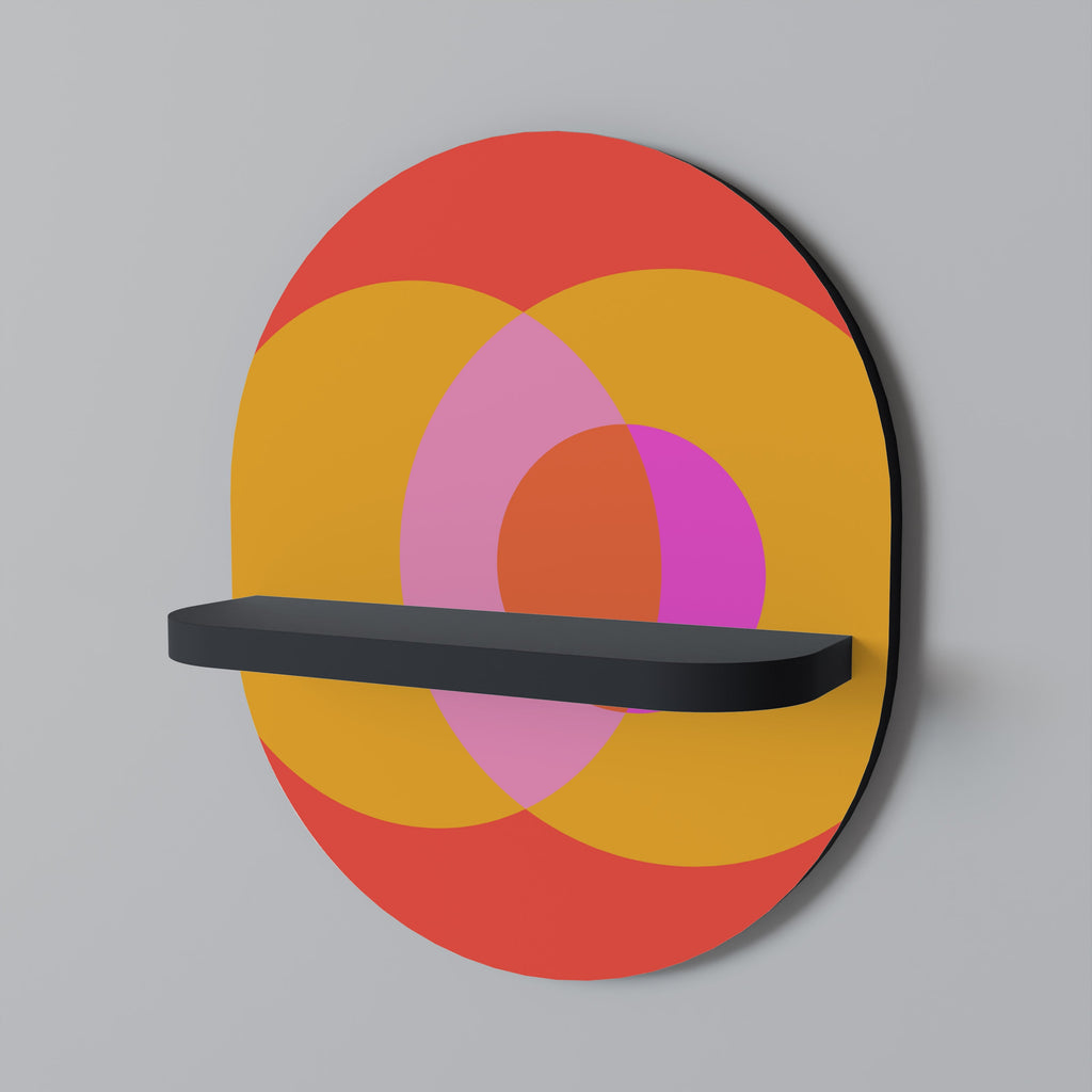 SOUL BROTHERHOOD Prateleira Oval Decorativa em Acabamento Preto