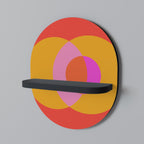 SOUL BROTHERHOOD Prateleira Oval Decorativa em Acabamento Preto