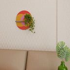 SOUL BROTHERHOOD Prateleira Oval Decorativa em Efeito Carvalho