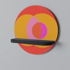 SOUL BROTHERHOOD Prateleira Redonda Decorativa em Acabamento Preto