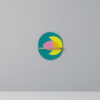 SPIRITUAL SUPPORT Prateleira Oval Decorativa em Efeito Carvalho