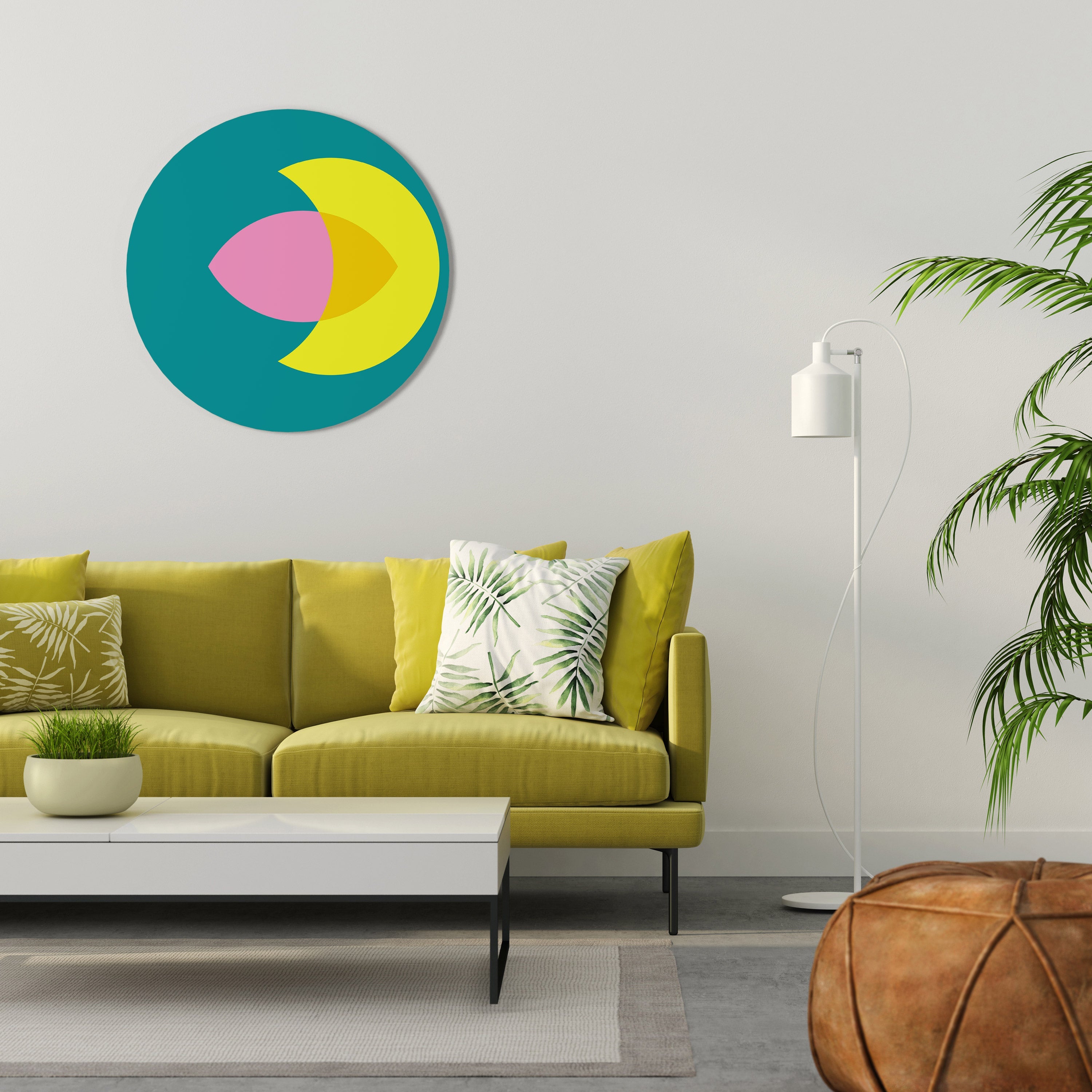 SPIRITUAL SUPPORT Quadro Redondo Decorativo