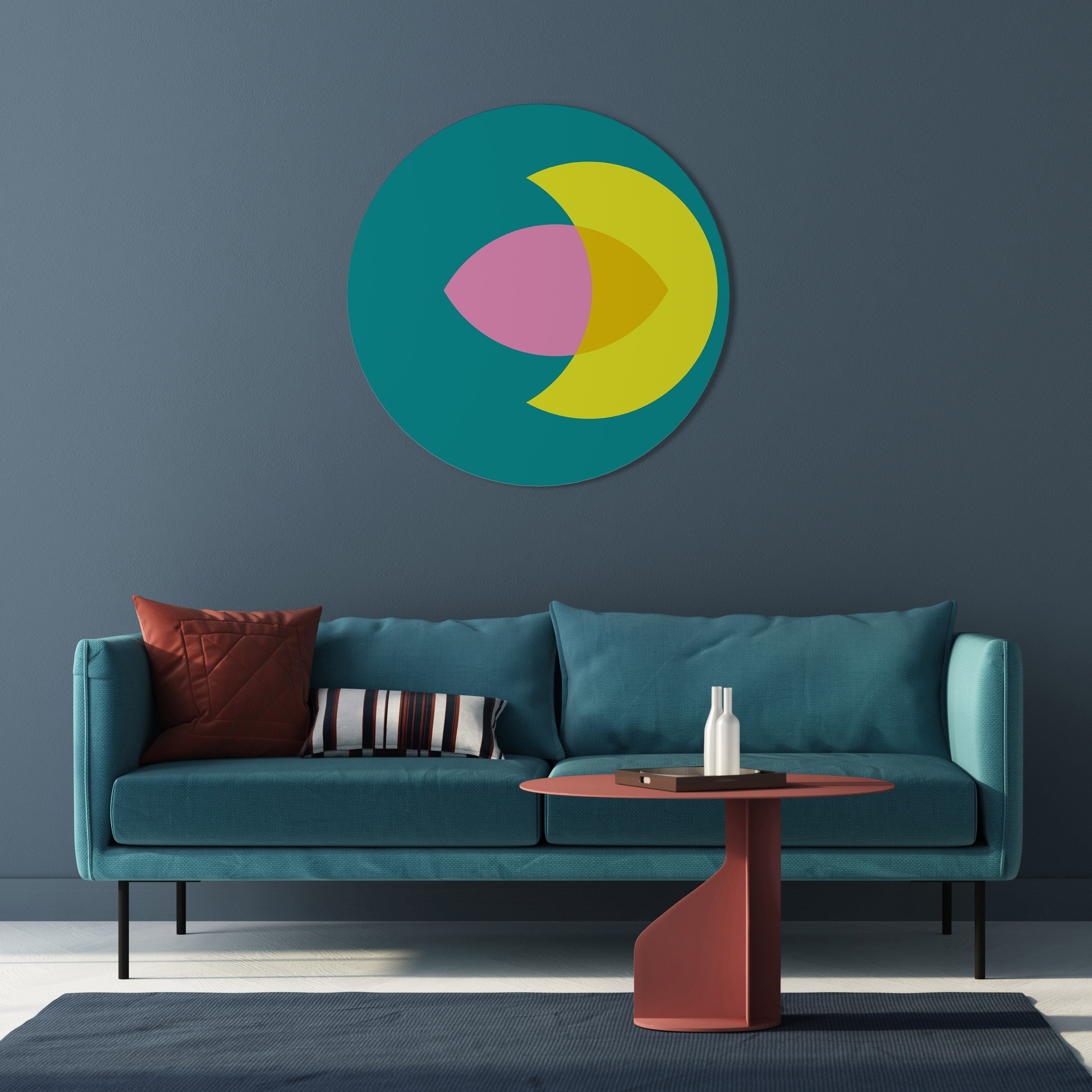 SPIRITUAL SUPPORT Quadro Redondo Decorativo