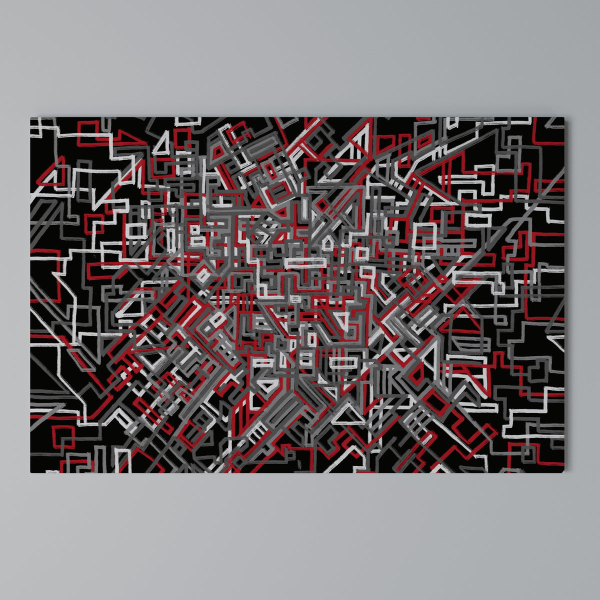 BROKEN LINES Horizontal Canvas Print